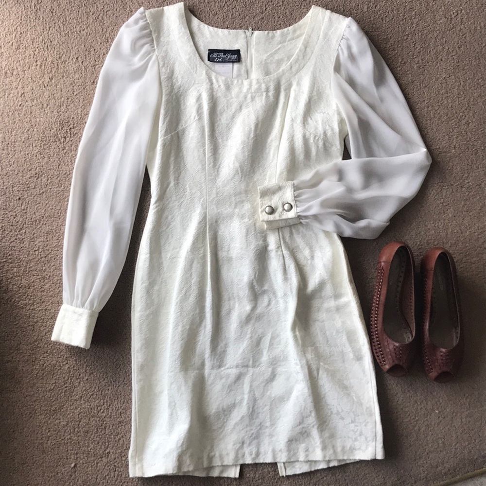 Vintage white cocktail dress